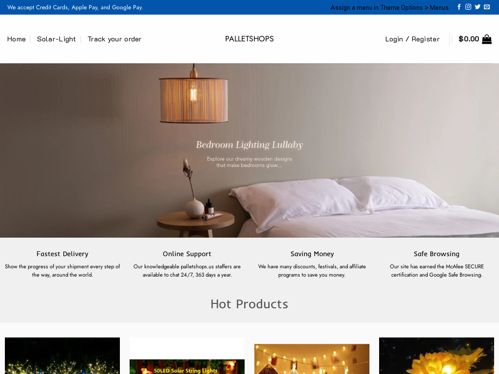 Palletshops Scam Online Store at palletshops.us