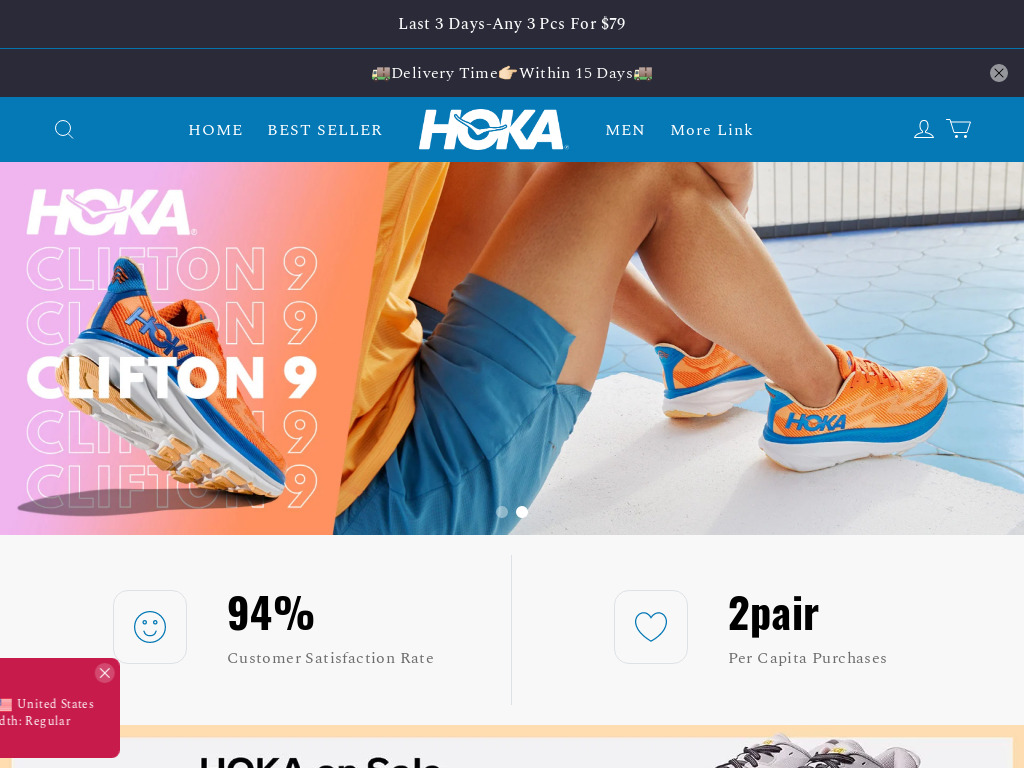 hoka-usaclearance.com Hoka USA Clearance Scam Store