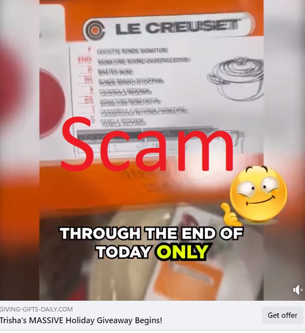 Le Creuset Giveaway a Scam