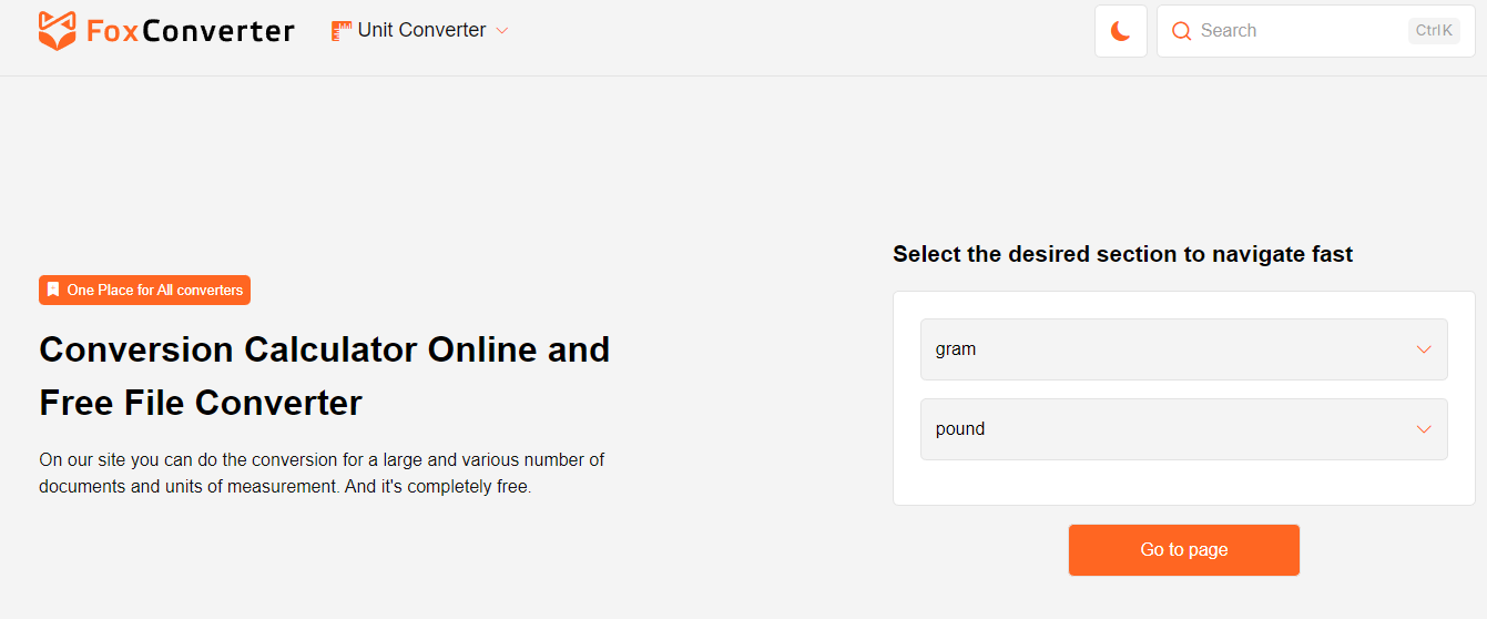 FoxConverter Unit converter