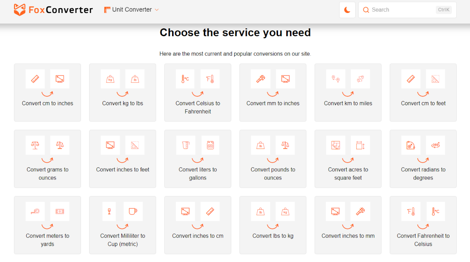 FoxConverter Unit converter