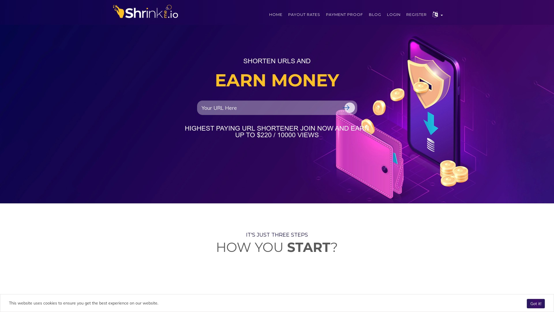 Is shrinkme.io a Scam URL Shortener?