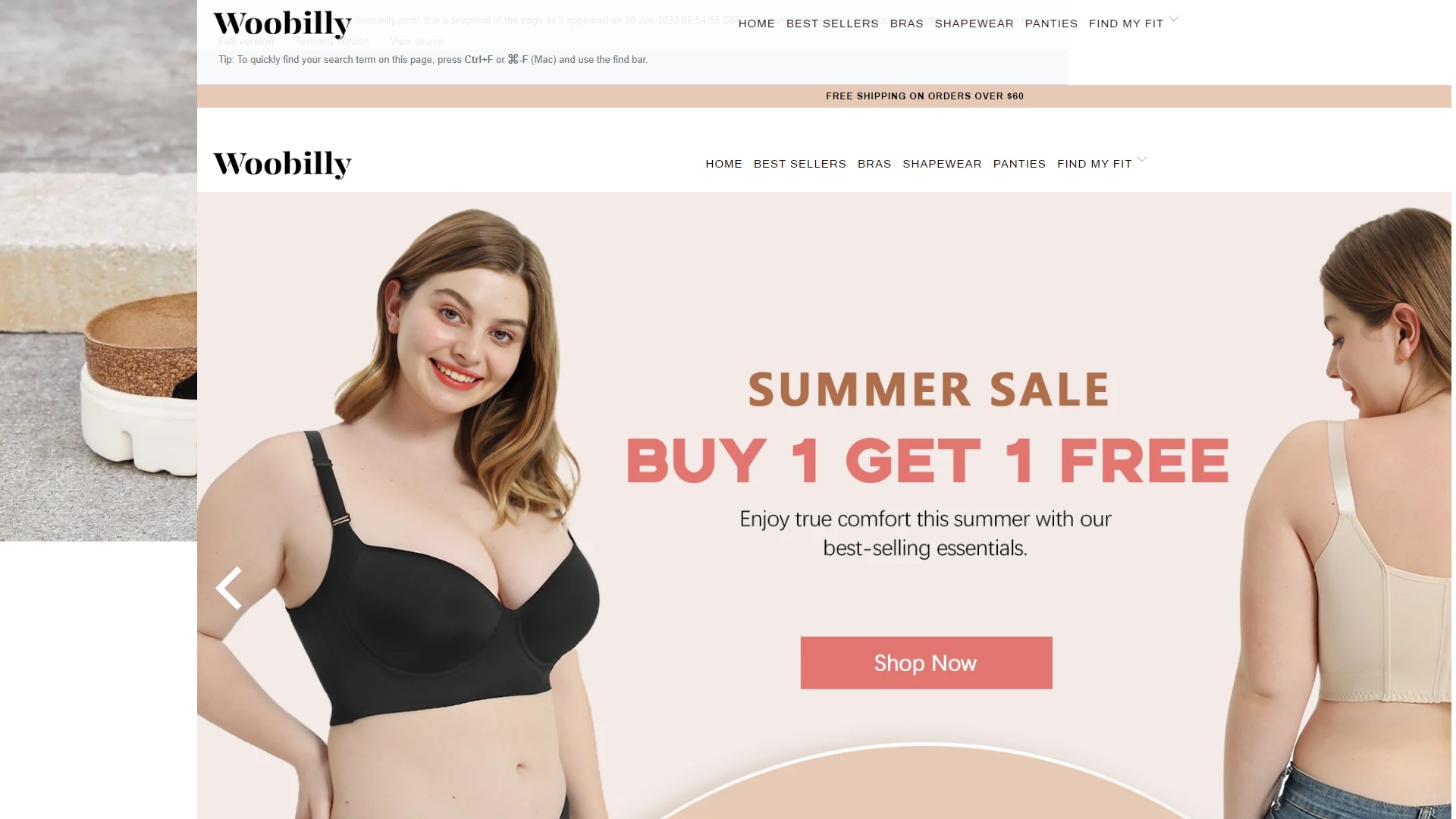 Is Woobilly Bra a Scam Store at woobilly.com?