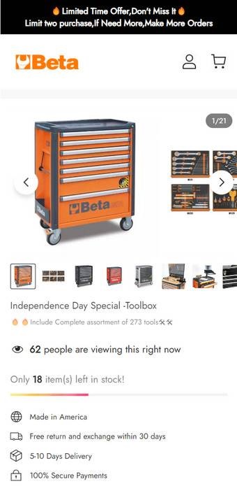 Harbor Beta Tool Box Scam