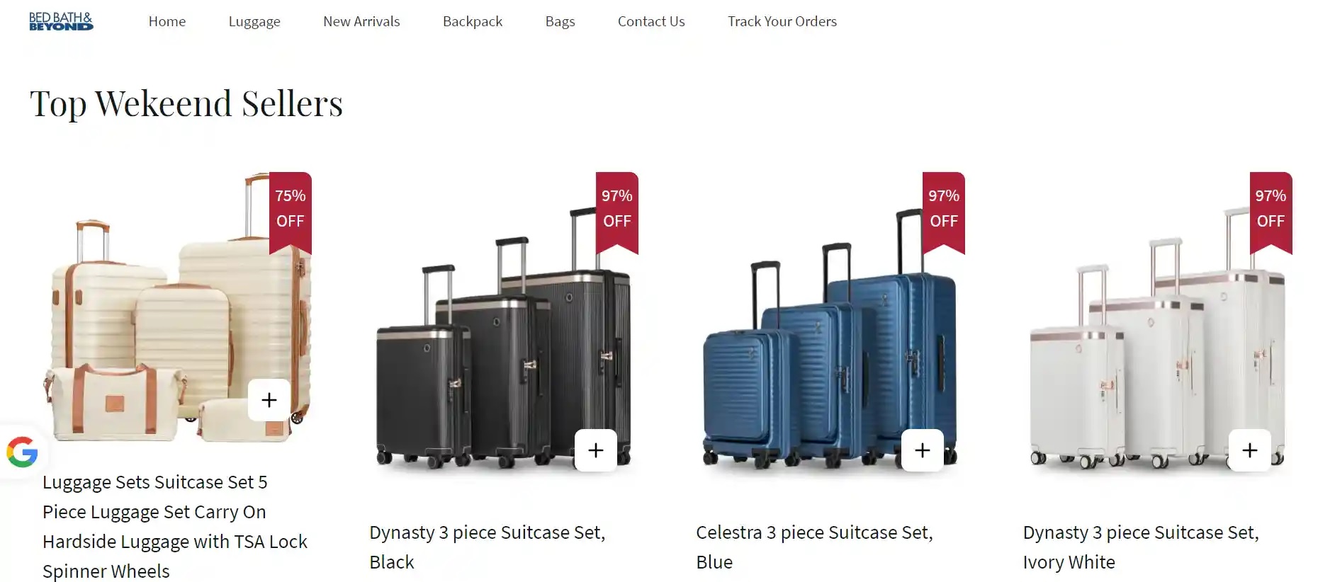 Luggage Big Sale at luggagebigsale.com