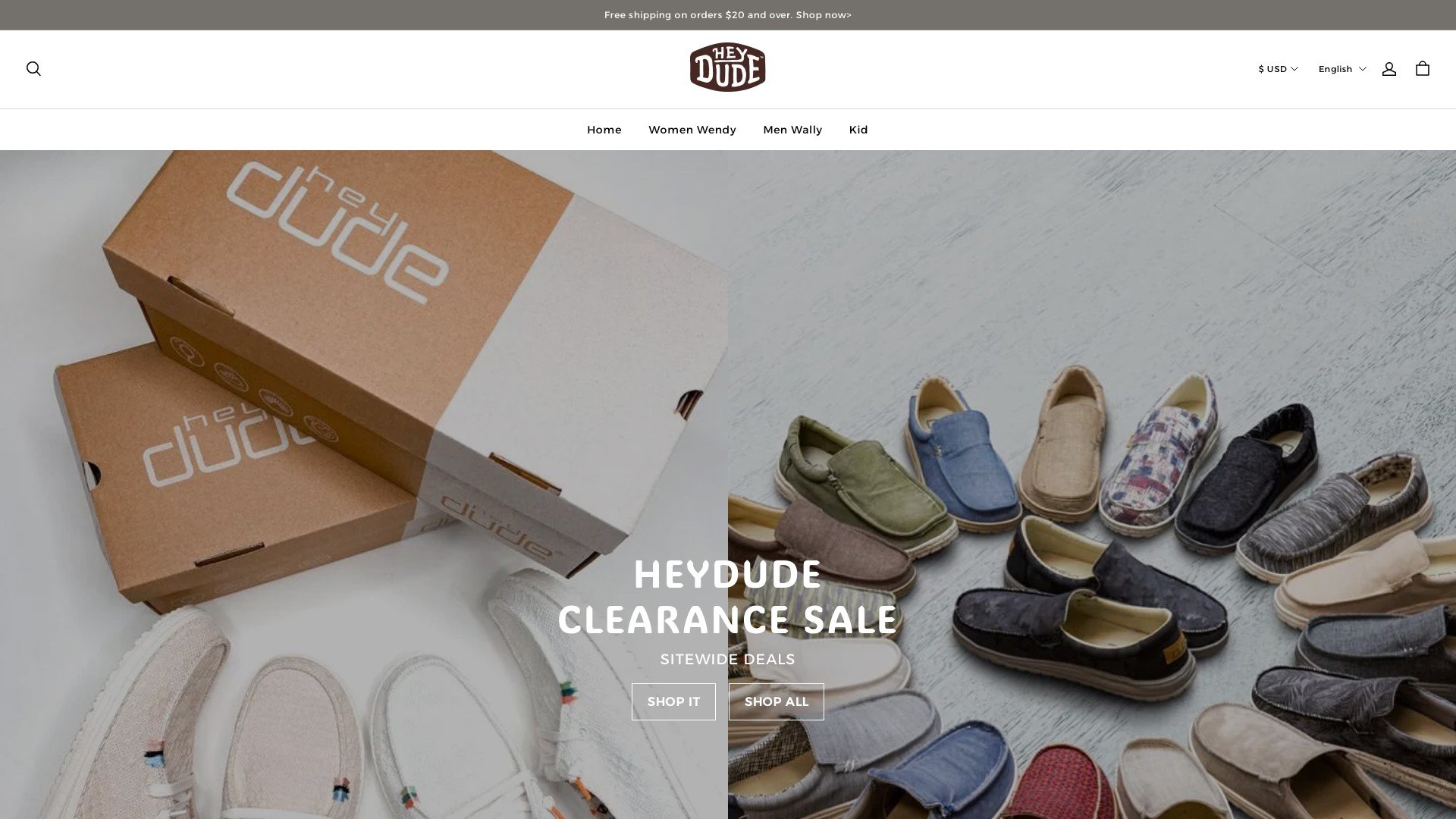 Shoe Clearance Sale scam store at shoeclearancesale.co