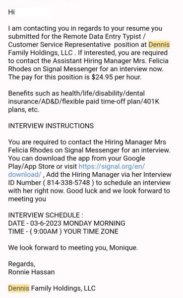Corrib Capital Management Scam on Indeed