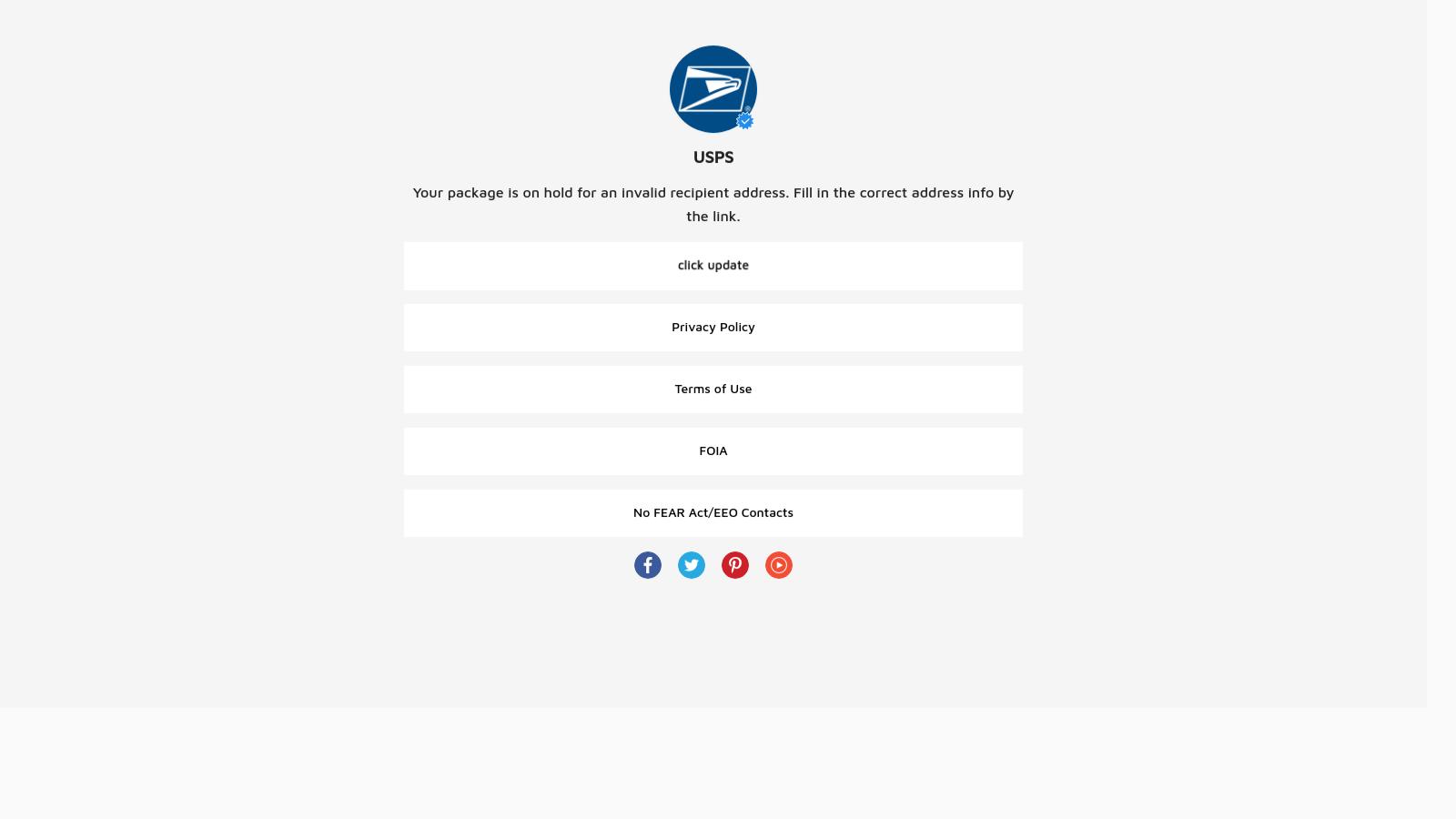 PostalAsh, Postal Ash Scam at usps.postalash.com