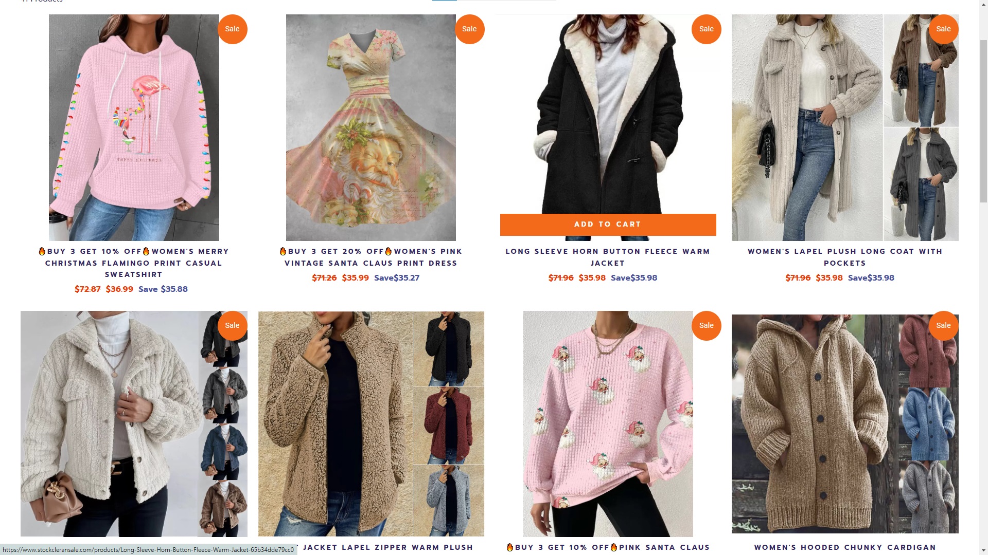 Stockcleransale Scam Store at stockcleransale.com