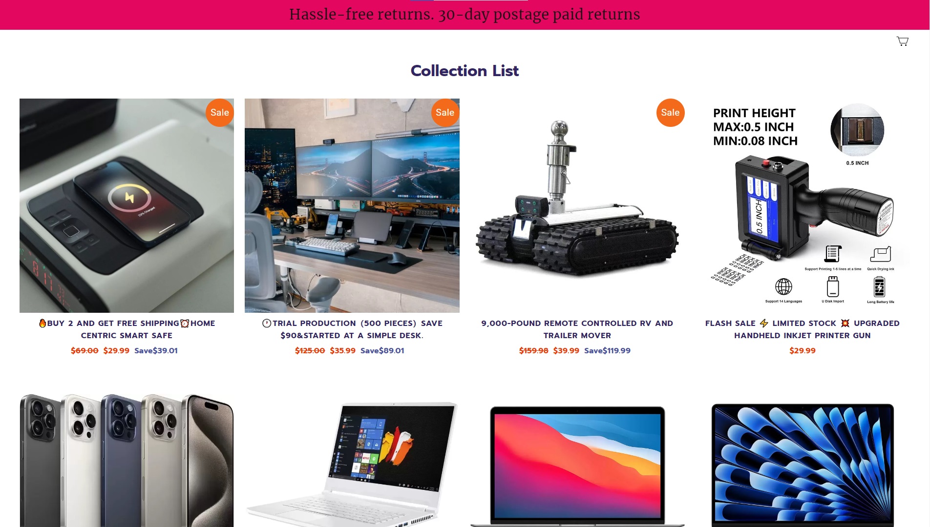 Mandfield at mandfield.com Scam Store