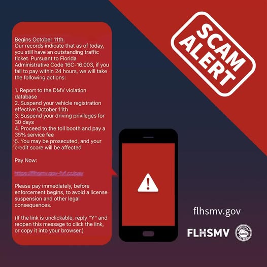 The FLHSMV Scam Text