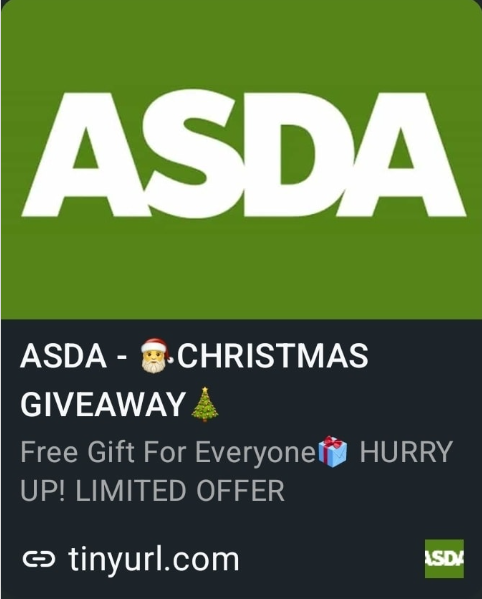 ASDA Giveaway Scam