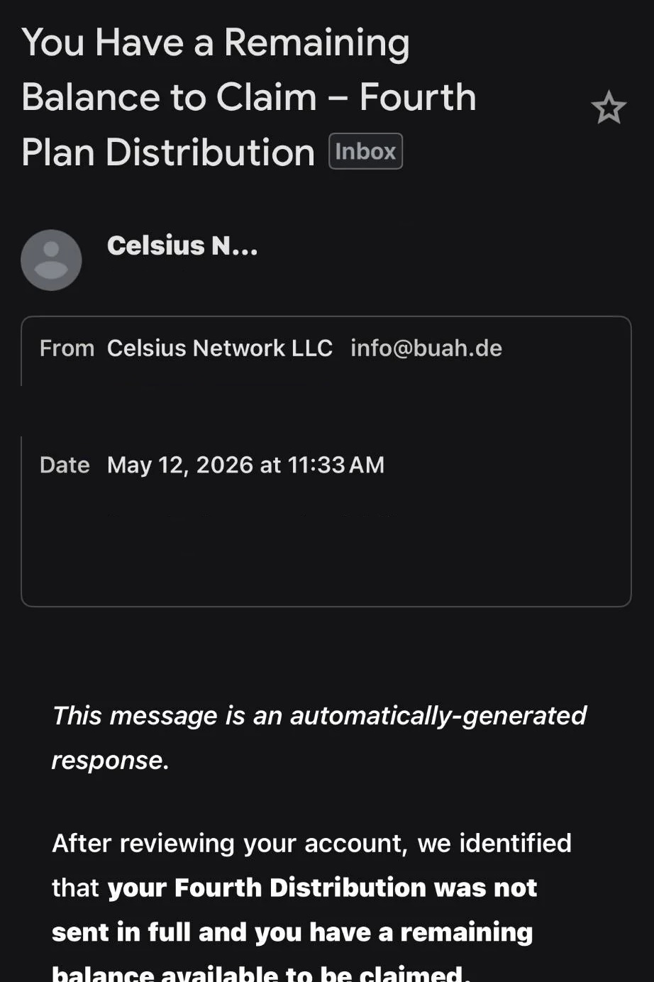 Fake info@buah.de Email