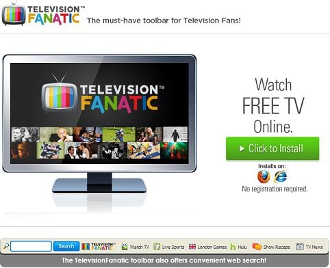 television fanatic toolbar website