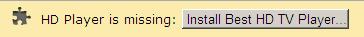 HD Player is missing: Install Best HD TV Player  Ad